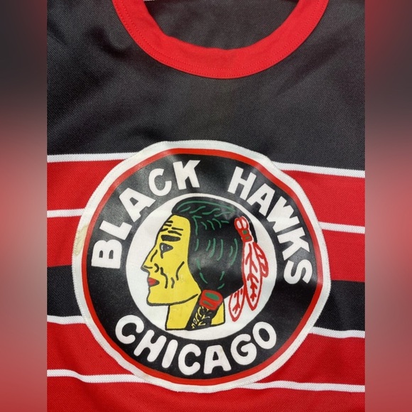 Vintage 90’s NHL Chicago Blackhawks CCM Hockey Jersey Men’s Sz S/M Rare - Picture 3 of 9